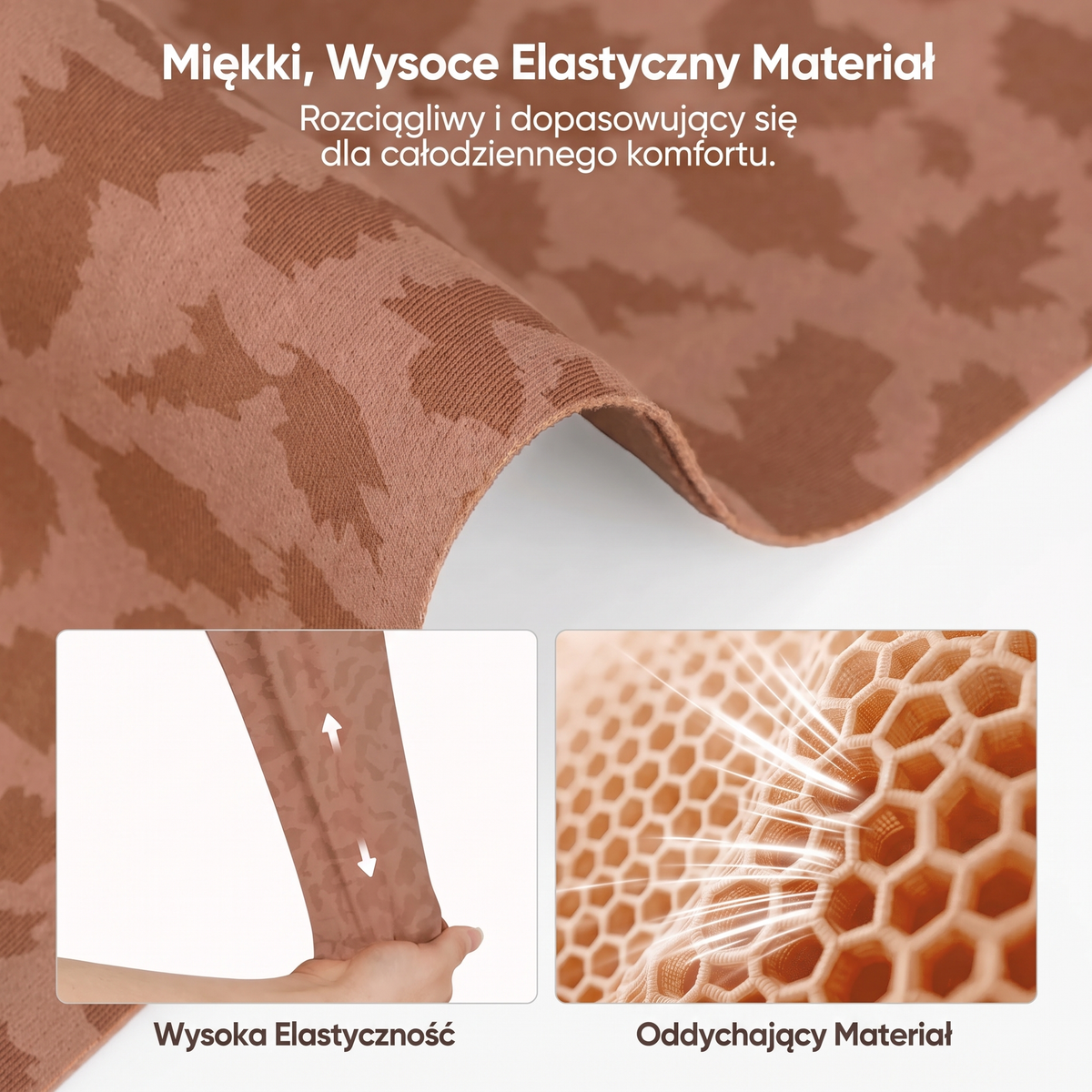 Miękki, wysoce elastyczny materiał